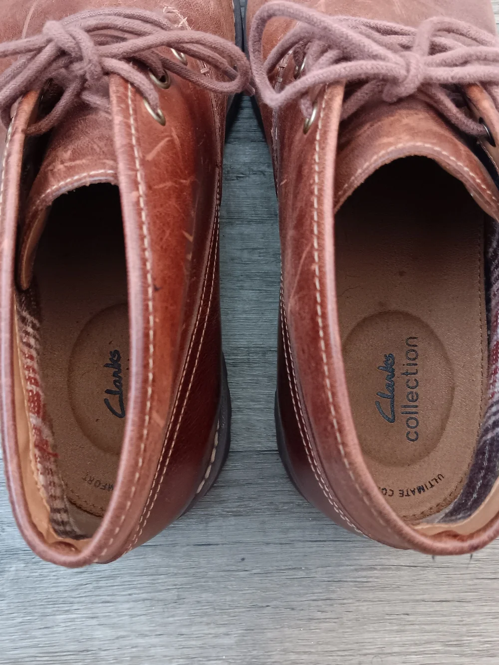 CLARKS 1825 Collection MONTACUTE Duke Leather Chukka Desert Boots Men's Size 11